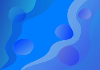 abstract blue fluid background with bubbles