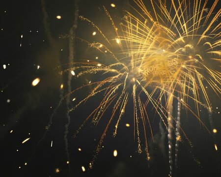 fireworks in the night sky - Powered by Adobe
