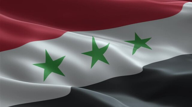 flag of syria waving