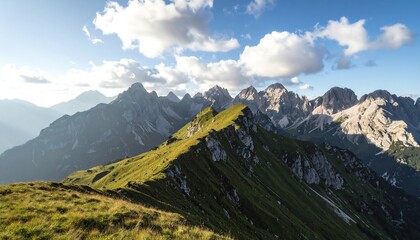 Fototapeta premium Alpine Majesty: Sunrise over the Julian Alps