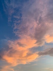 sunset in the sky