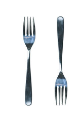 metal fork kitchen utensil and use for food