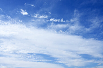Fototapeta premium blue sky with white clouds beautiful day texture background image