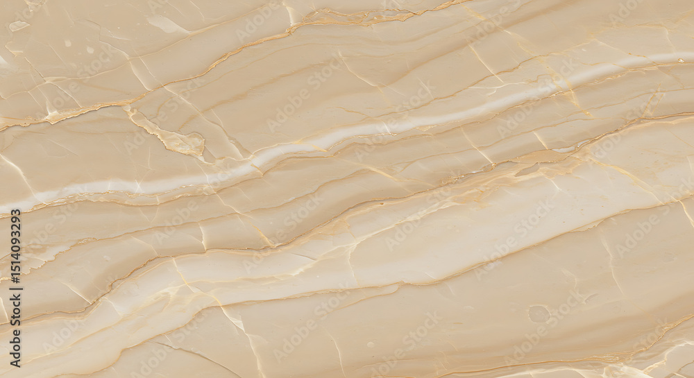 Poster a macro shot captures the intricate patterns and textures of a polished, beige marble surface, revea