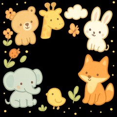 cartoon blackboard background