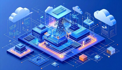 Isometric Cloud Computing Network System