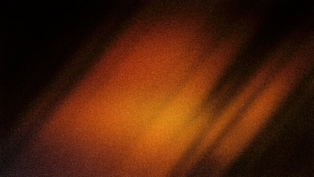 Warm 4K abstract background with a rich grainy blend of deep black, fiery orange, and golden yellow tones for impactful designs