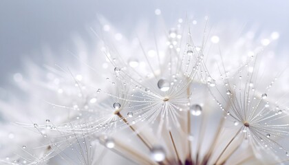 Dandelion Seed with Water Drop