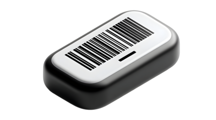 3D Render of a Barcode Scanner Device Technology Icon Retail Inventory Management Ecommerc