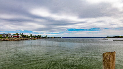 Saint andrews in canada in new Brunswick bay atlantic ocean