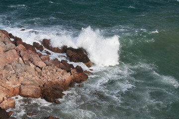 Fototapeta premium beautiful view of the sea coast