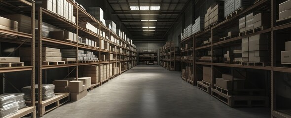 Fototapeta premium Spacious Warehouse Event Space, Perfect for Large Gatherings