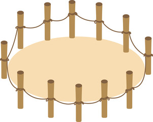 Naklejka premium 울타리,담장,펜스,놀이동산,공원,동물원,