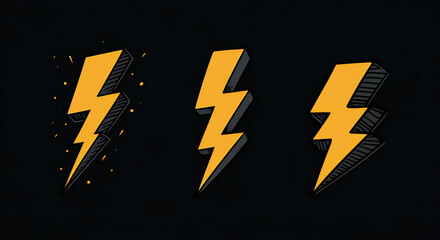 high voltage sign on black