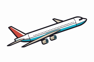 Airplane taking off modern design travel icon