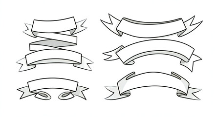 set of ribbons