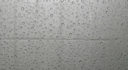 rain drops on metal surface
