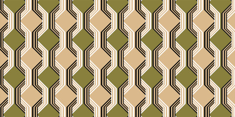 Seamless abstract geometric pattern. Vector Illustration.