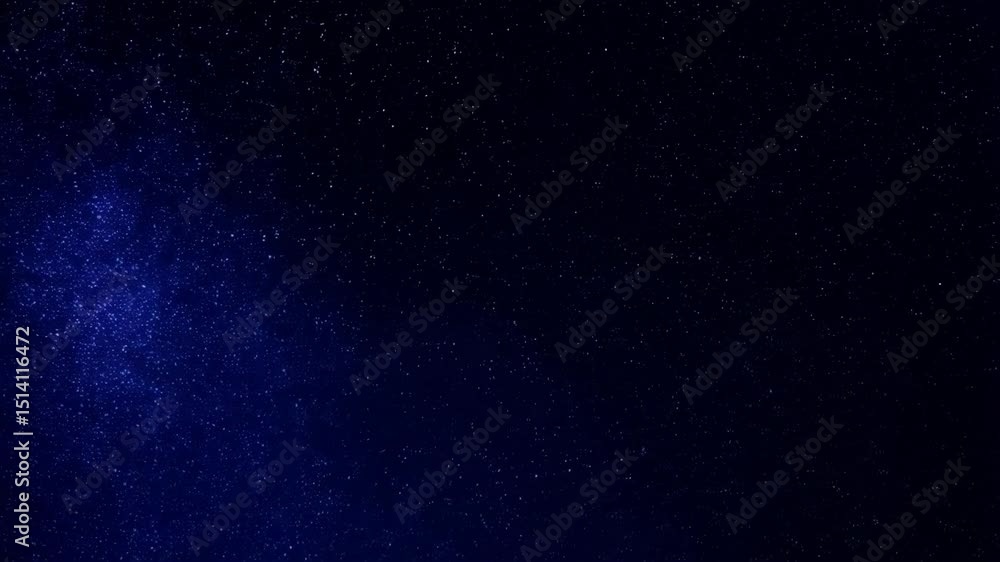 Sticker distant twinkling stars scattered across a deep blue expanse of outer space, creating a beautiful st