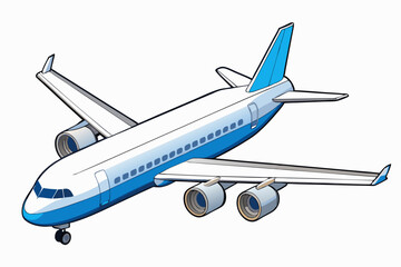 Modern airplane jet airliner flight travel transportation