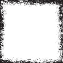 Vector Square Frame In Grunge Style