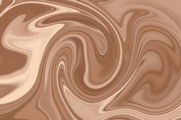 Swirling mocha mousse liquid texture background. Abstract swirling mocha and chocolate liquid texture, perfect for food, cosmetic, or artistic backgrounds.