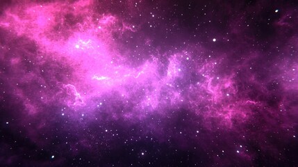 Obraz premium A vibrant, deep space nebula filled with luminous stars.