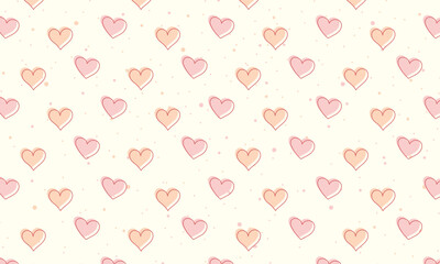 Vector Heart With Dotted Background