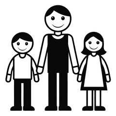 Family flat icon. Sign Family 