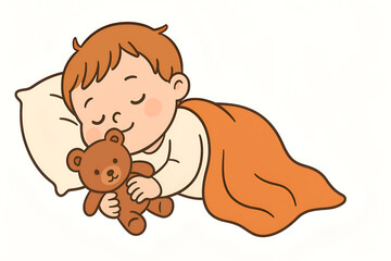 Obraz premium baby girl sleeping