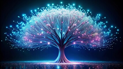 Luminous Tree of Interconnection A Digital Representation of Network Growth and Expansion