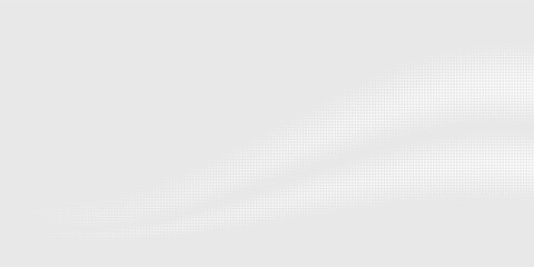 Fototapeta premium Dot white gray wave light technology texture background. Abstract big data digital concept.
