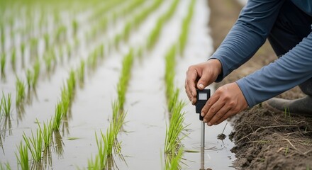 Precise Rice Paddy Soil Monitoring A Farmer's Guide to Utilizing Soil Moisture Meters for Optimal Crop Yields