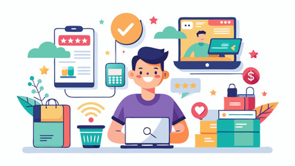 Online shopping customer satisfaction review process