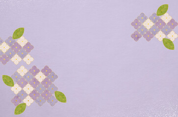Abstract hydrangea patterned background. Modern designed Japanese washi paper texture.	