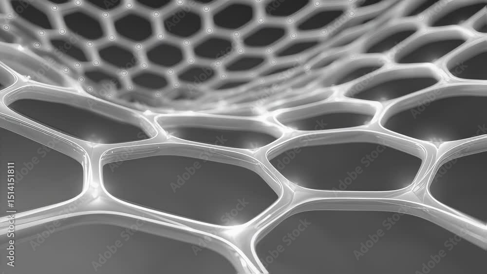 Poster honeycomb structure with precision cut cells contributing to lightweight and strength properties, us