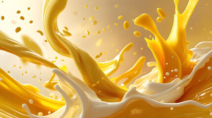 Mango Splash: A Burst of Tropical Flavor, Generative Ai