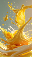 Mango Splash: A Burst of Tropical Flavor, Generative Ai