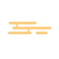 Chinese New Year Golden Cloud Vector