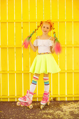 girl on roller skates