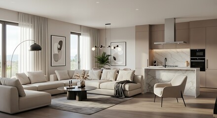 Minimalist Living Room Space