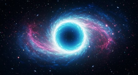 Naklejka premium Abstract Galaxy Illustration Space Nebula Stars and Cosmic Background