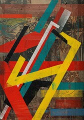 Abstract Background with Geometric Colorful Design Modern Illustration