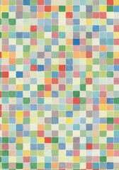 Fototapeta premium Abstract Mosaic Pattern with Squares Texture Colorful Backdrop