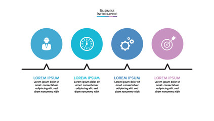 Business data visualization. timeline infographic icons designed for abstract background template milestone element modern diagram process technology digital marketing data presentation chart Vector