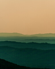 Obraz premium Misty Morning in the Mountains