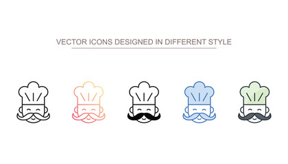 cook icon design with white background stock illustration