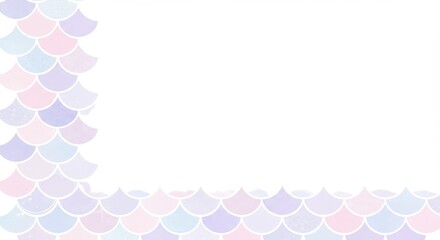 Gingko Scales Abstract Illustration with Texture Background Pattern Design