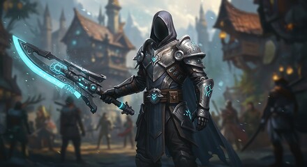 VR Warrior in Fantasy Battle