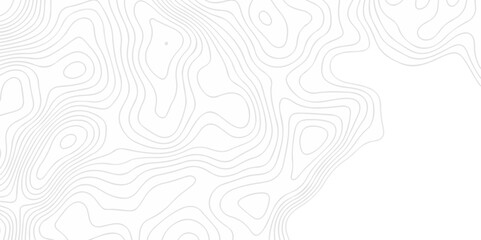 Abstract Modern location discovery vector topo map design White background with topographic world grid wave Topographic map geographic line texture.	